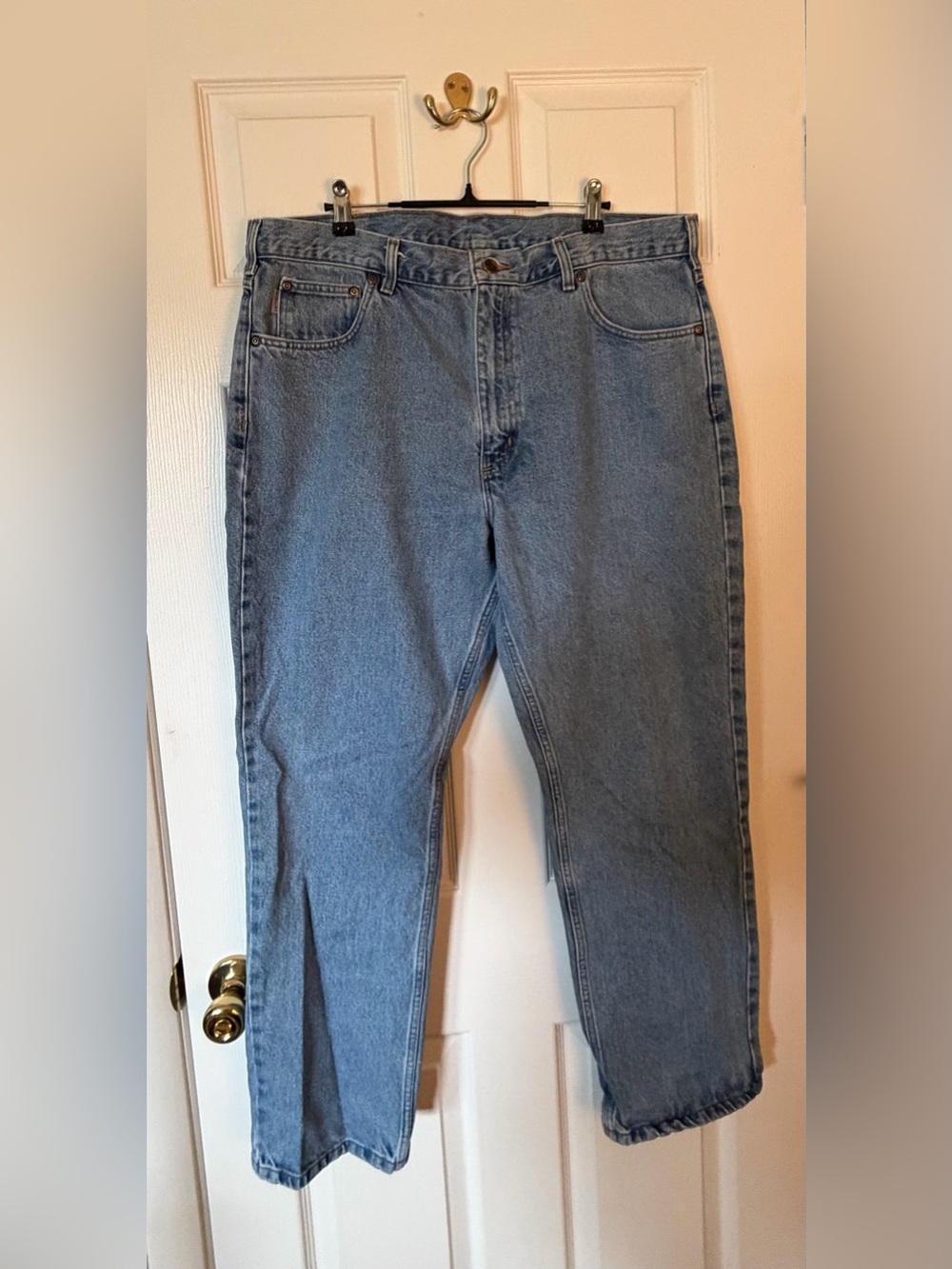 Carhartt Men's Straight Light Wash Denim Jeans